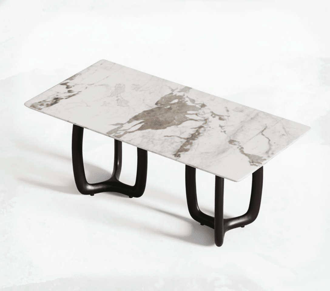 Smoky Black Ash Wood Dining Table - Altera