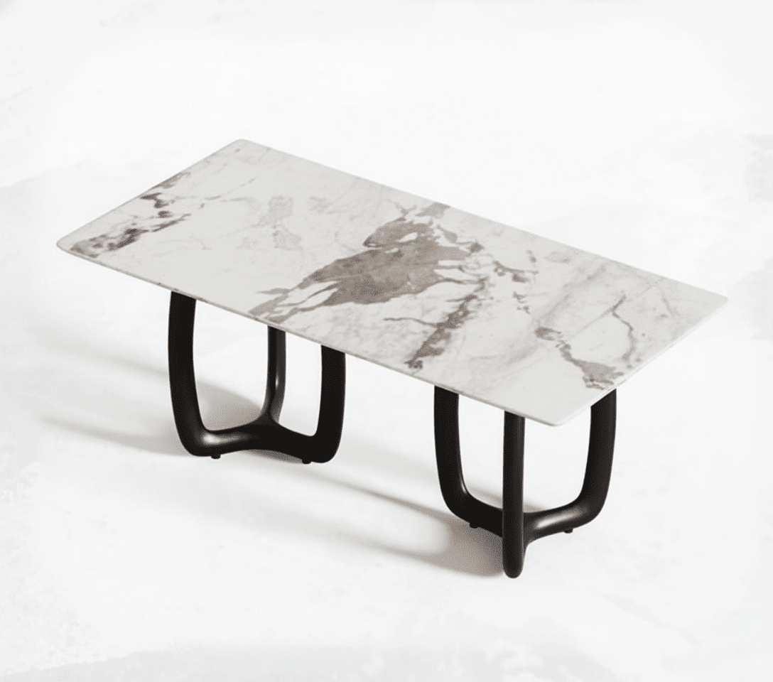 Smoky Black Ash Wood Dining Table - Altera