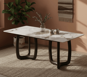 Smoky Black Ash Wood Dining Table - Altera