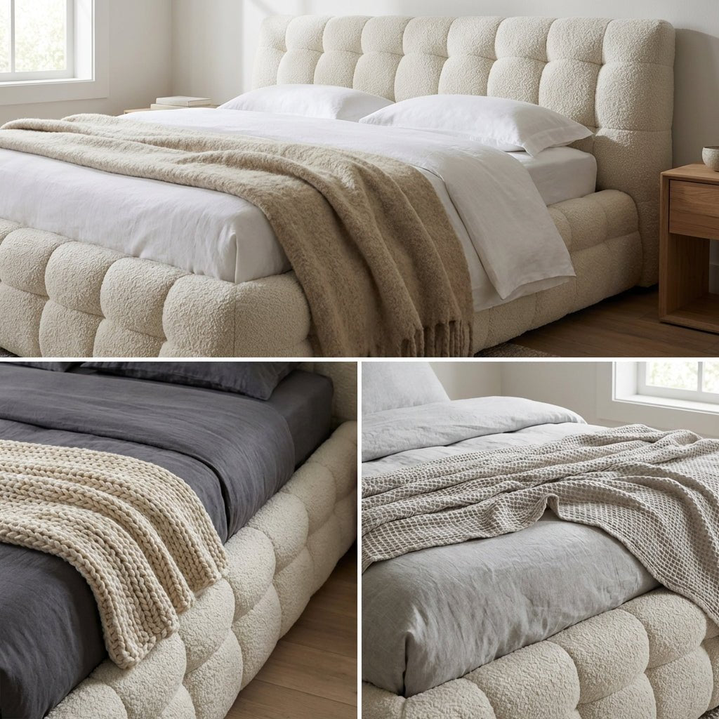 Soho Plush Upholstered King Bed - Altera