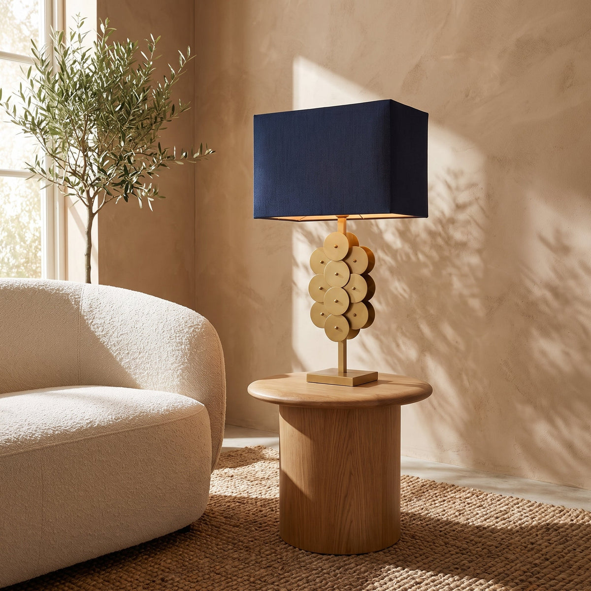 Solva Brass Disc Lamp - Altera