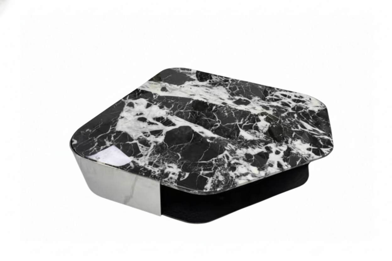 Nero Modernist Geometric Coffee Table