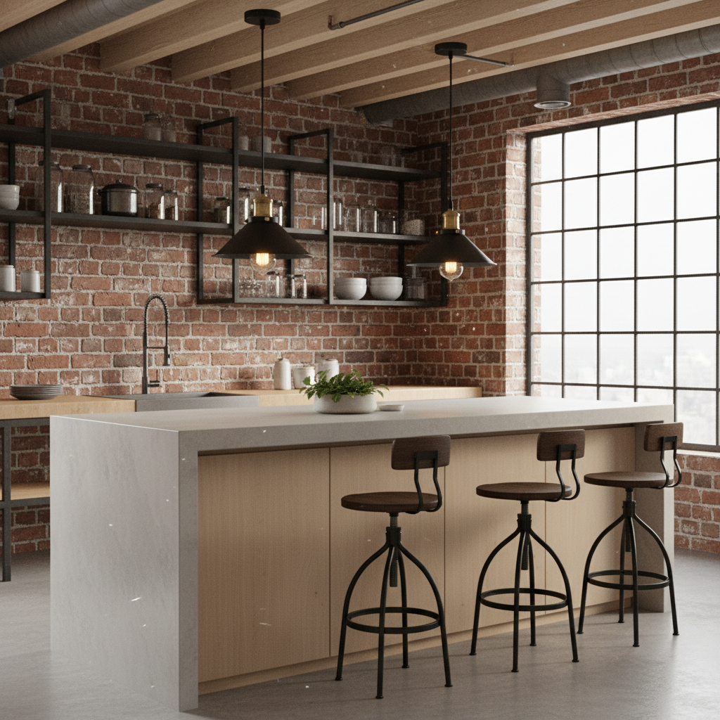 Set of Two Edison Loft Vintage Pendant Lights