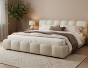 Modern Low-Profile Tufted Bed