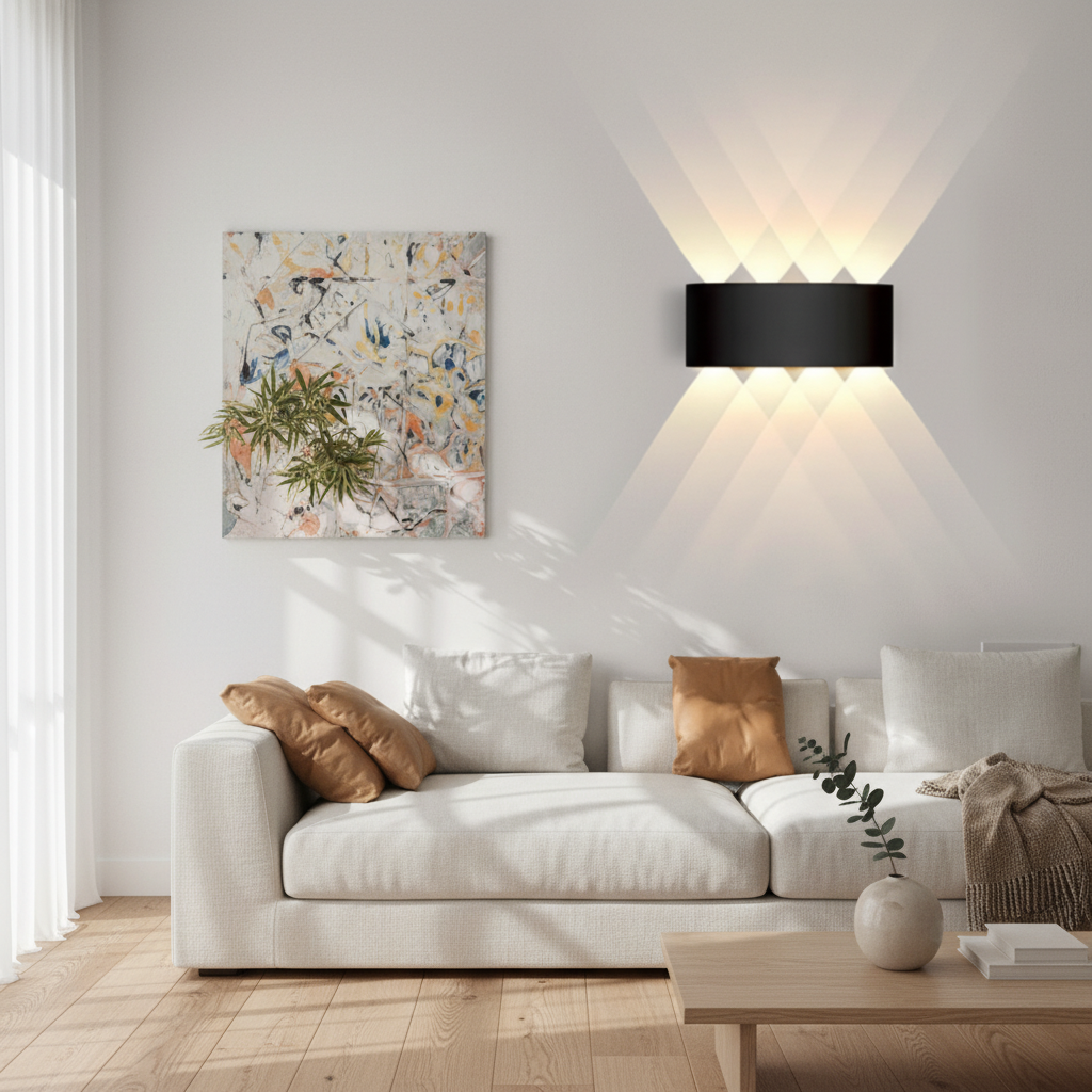 Minimalist Iron & Acrylic Wall Light