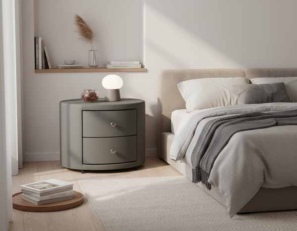 Table de chevet ronde Luna par Altera Home Design