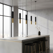 Stellan Two-Tone Tube Pendant