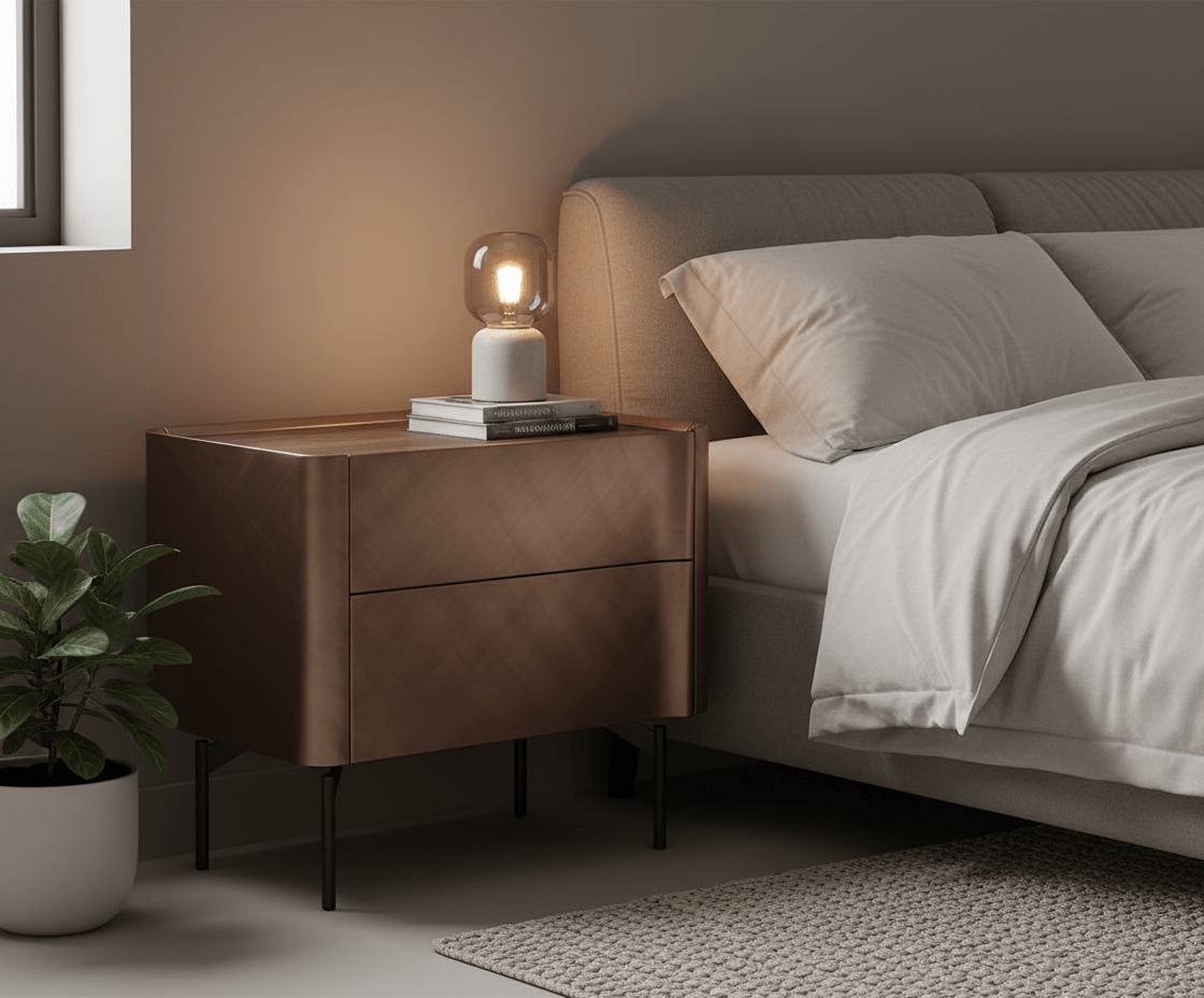 Stellan Modernist Bedside Cabinet - Altera