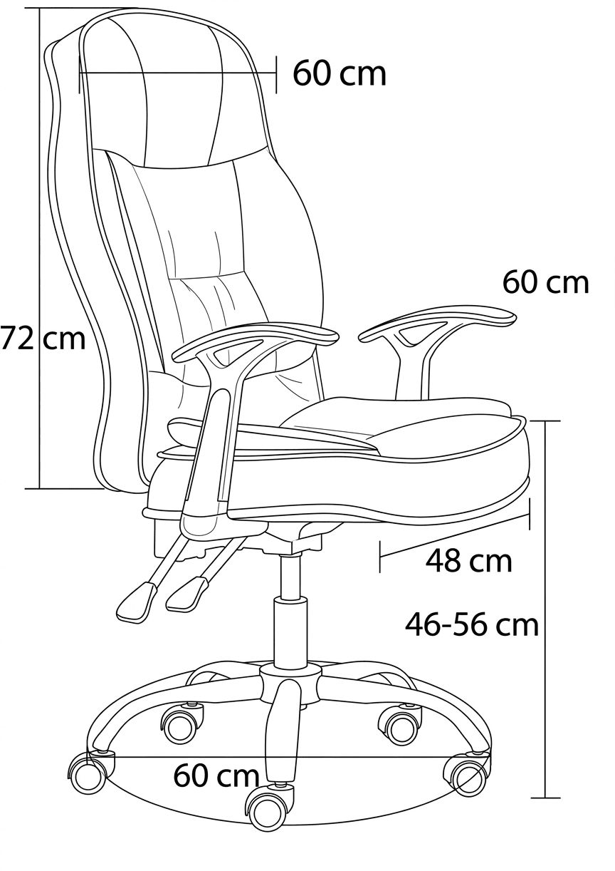 Stellenbosch Full - Grain Leather Executive Chair - Altera