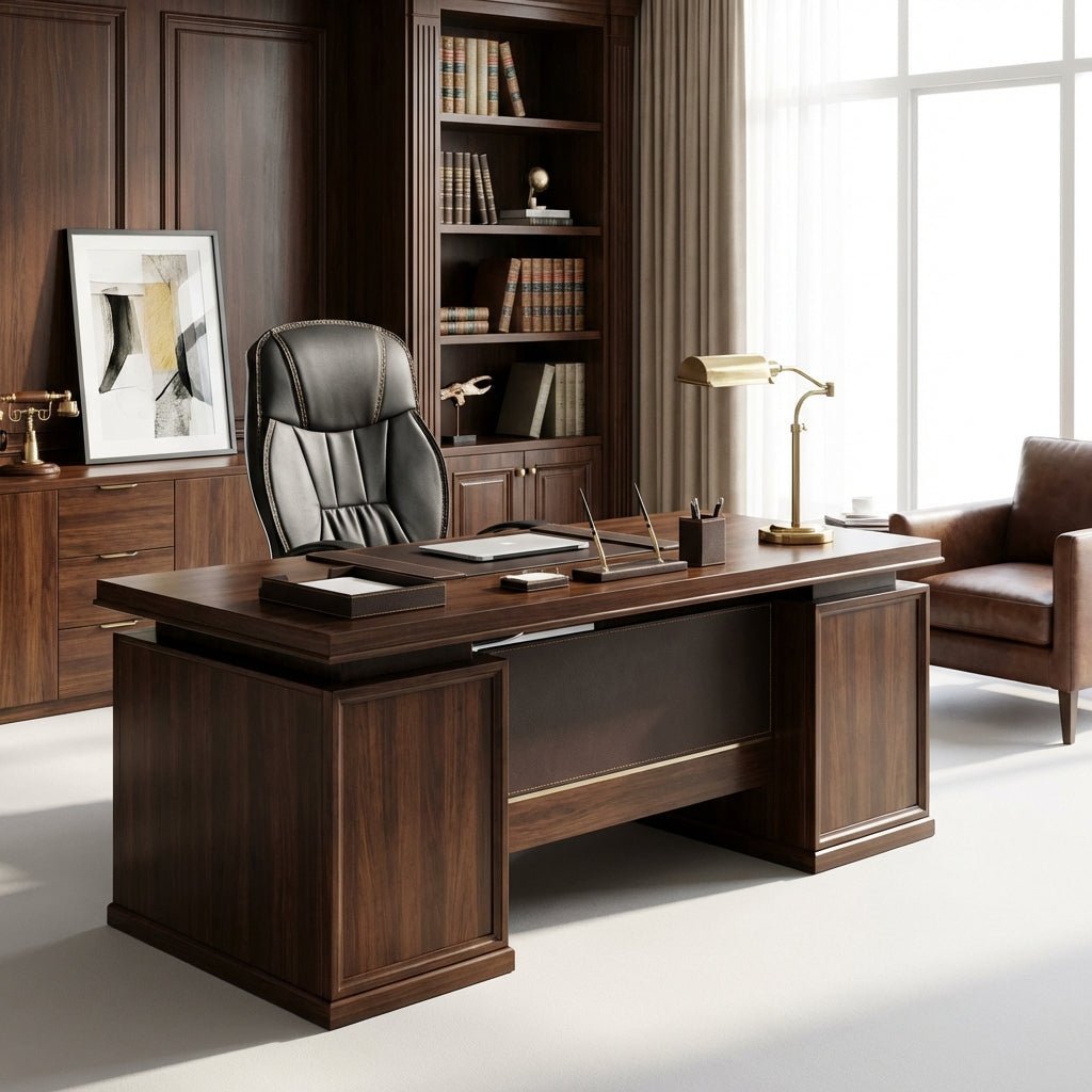 Stellenbosch Full - Grain Leather Executive Chair - Altera
