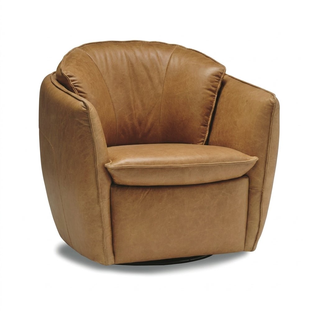 Sterling Leather Swivel Chair - Altera