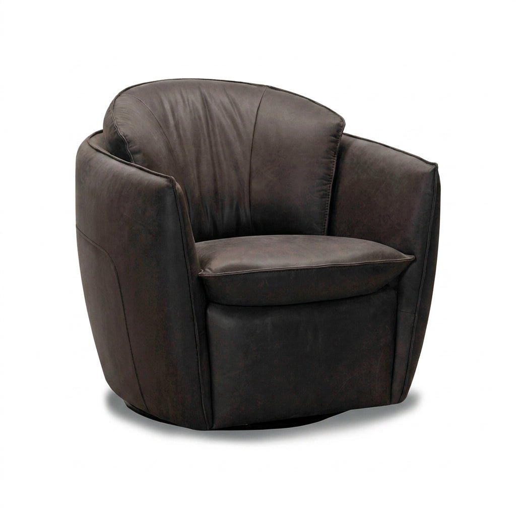Sterling Leather Swivel Chair - Altera