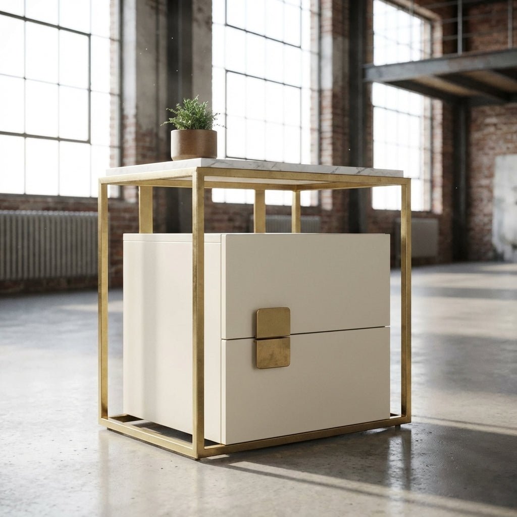 Sterling Luxury Upholstered Storage Bed with Hydraulic Lift and Side Drawers - Altera