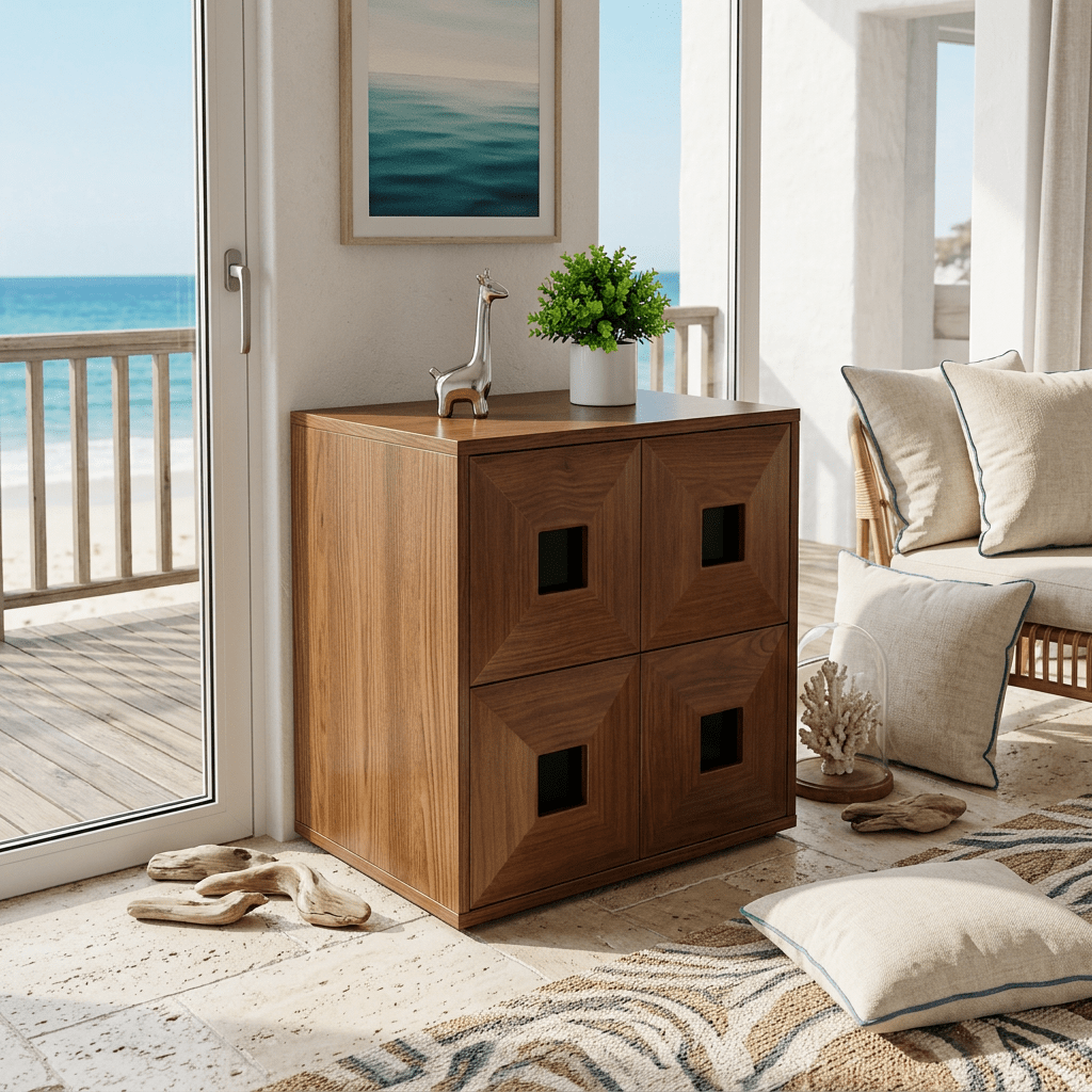 The Finn Stackable Walnut Storage - Altera