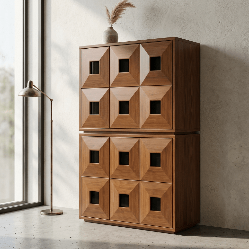 The Finn Stackable Walnut Storage - Altera