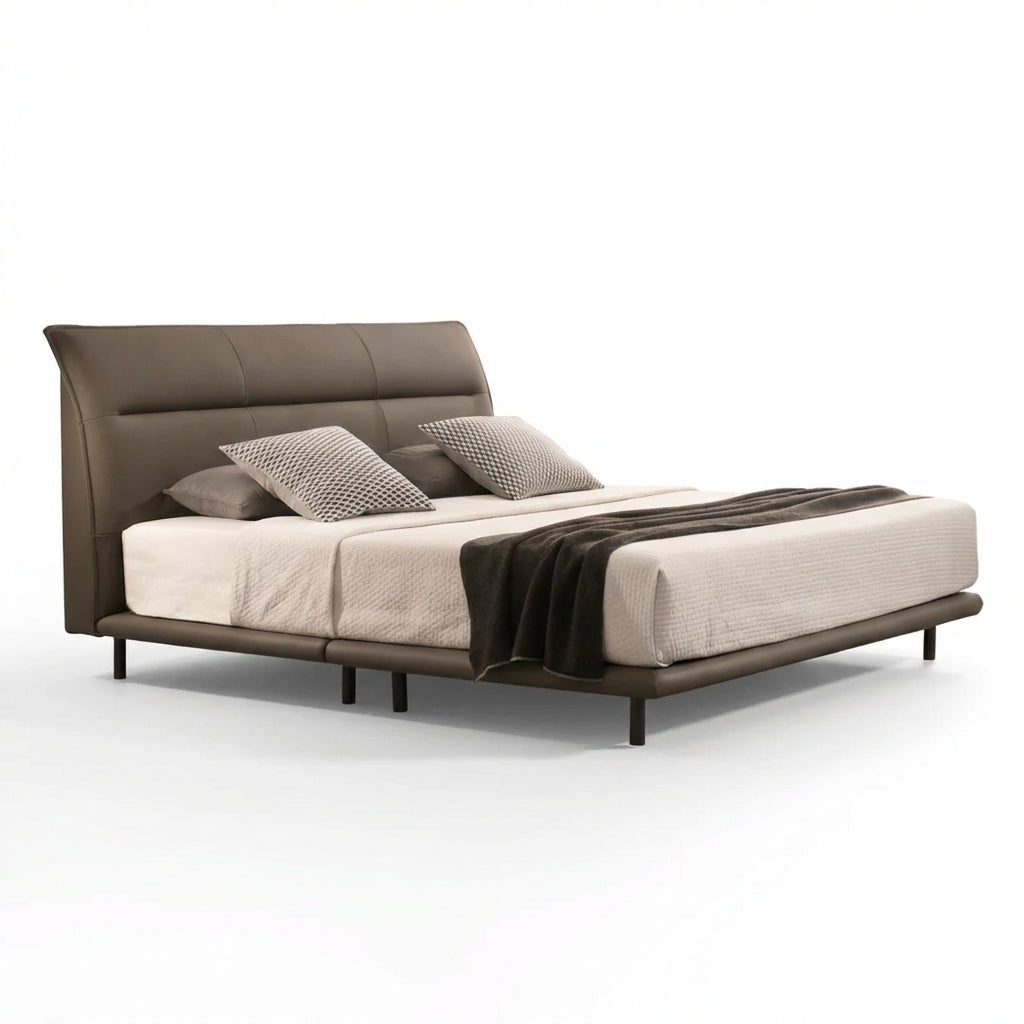 The Hudson Leather King Bed - Altera