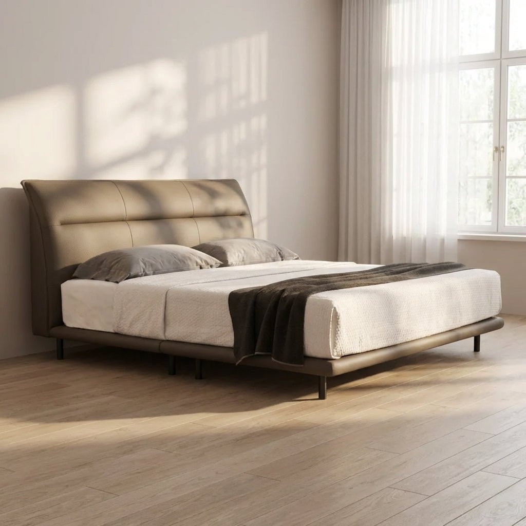 The Hudson Leather King Bed - Altera