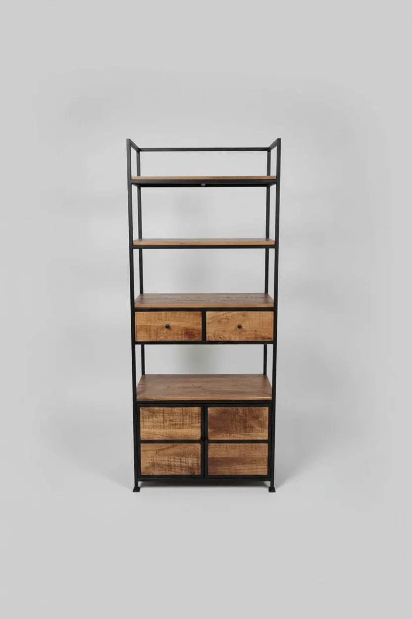 The Kanpur Industrial - Style Bookcase - Altera