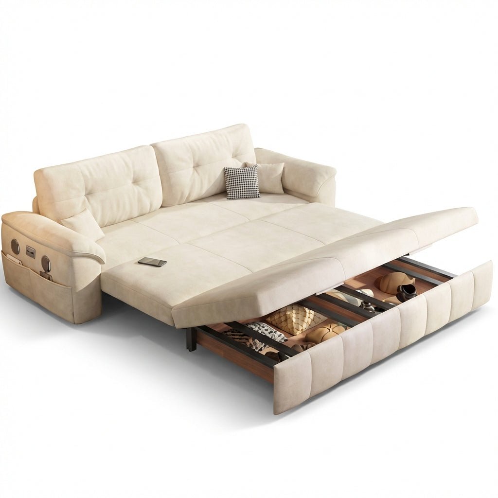 The Lima Convertible Sofa - Bed with Storage - Altera