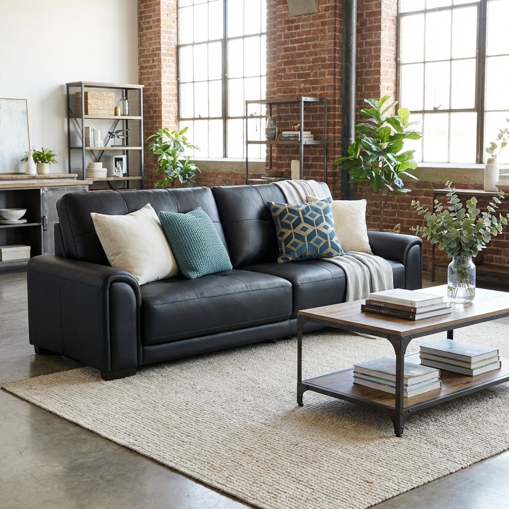 The Melbourne Urban Leather Sofa - Altera