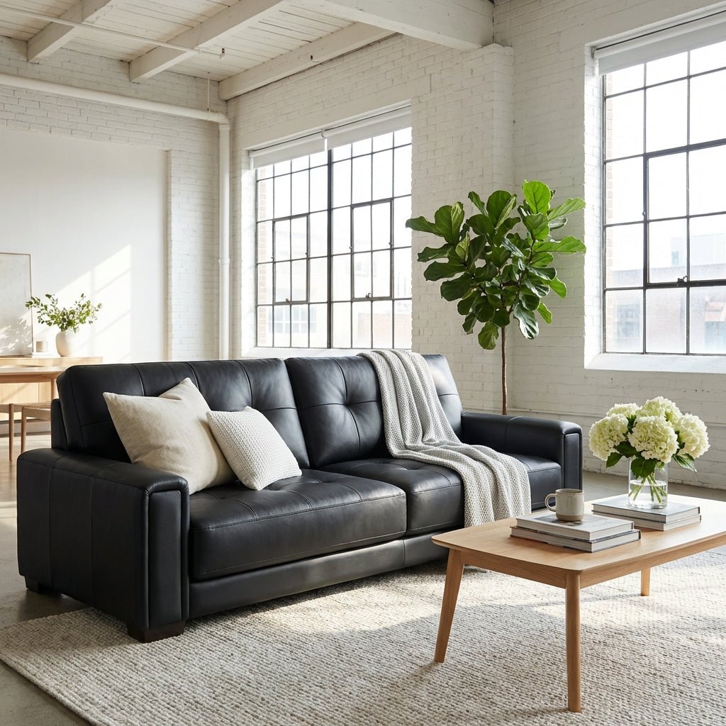 The Melbourne Urban Leather Sofa - Altera