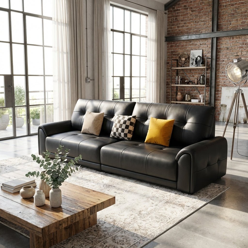 The Melbourne Urban Leather Sofa - Altera
