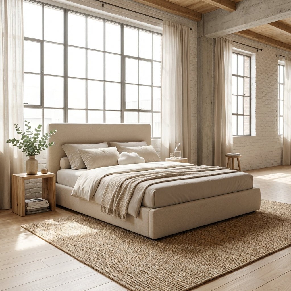 The Metro Fabric Queen Bed - Altera