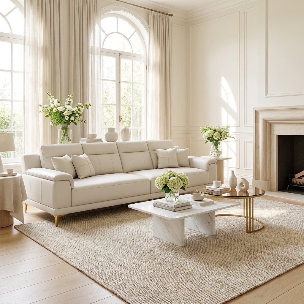 The Ondine Scratch - Resistant Leather Sofa - Altera