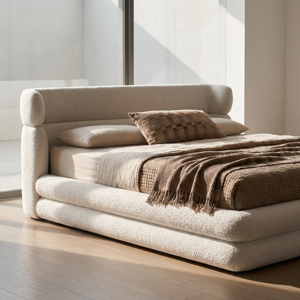 The Quito King Fabric Bed - Altera