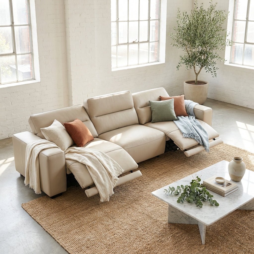 The Vantaa Eco Leather Reclining Soa - Altera