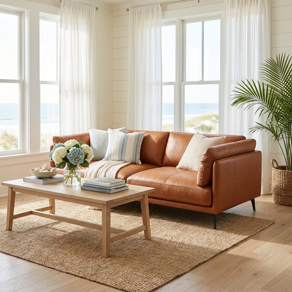 The Villach Leather Sofa - Altera