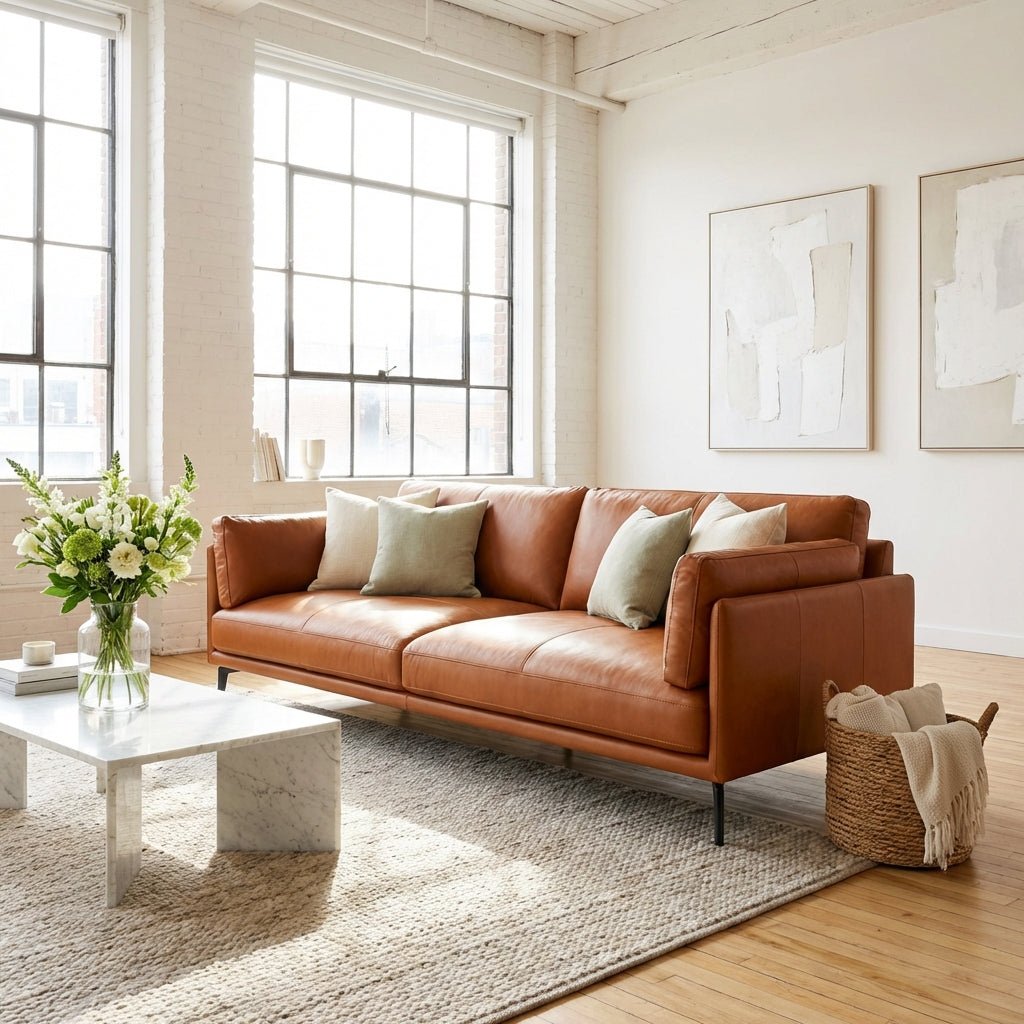 The Villach Leather Sofa - Altera