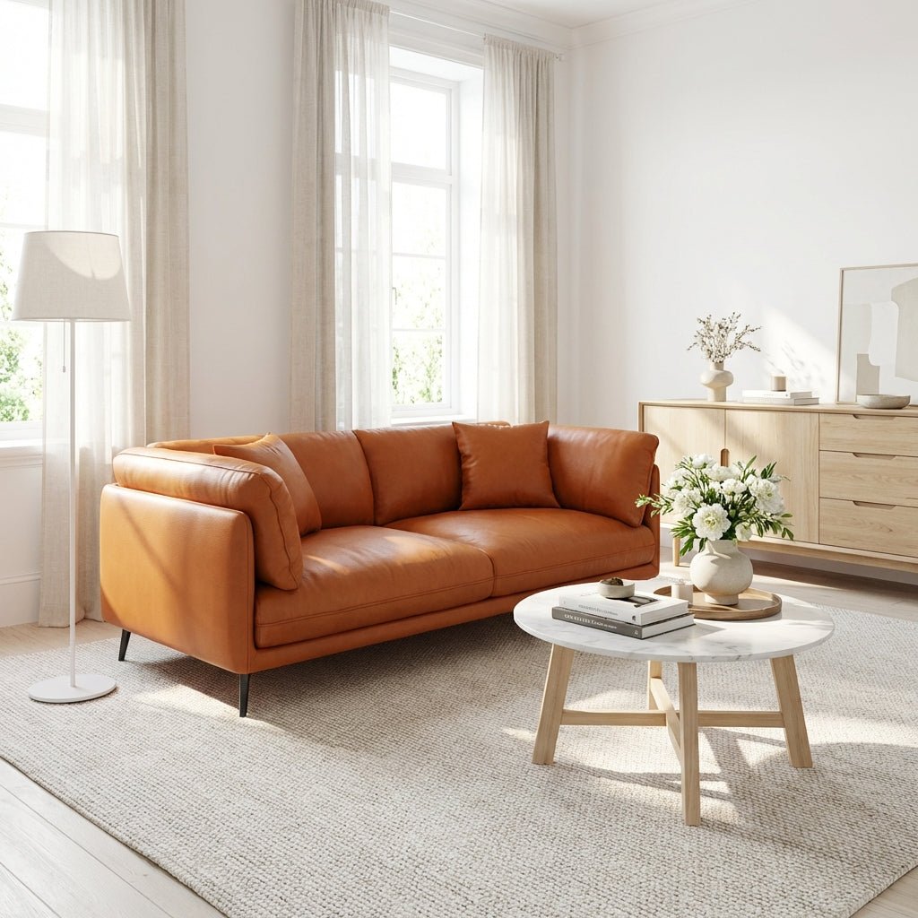 The Villach Leather Sofa - Altera