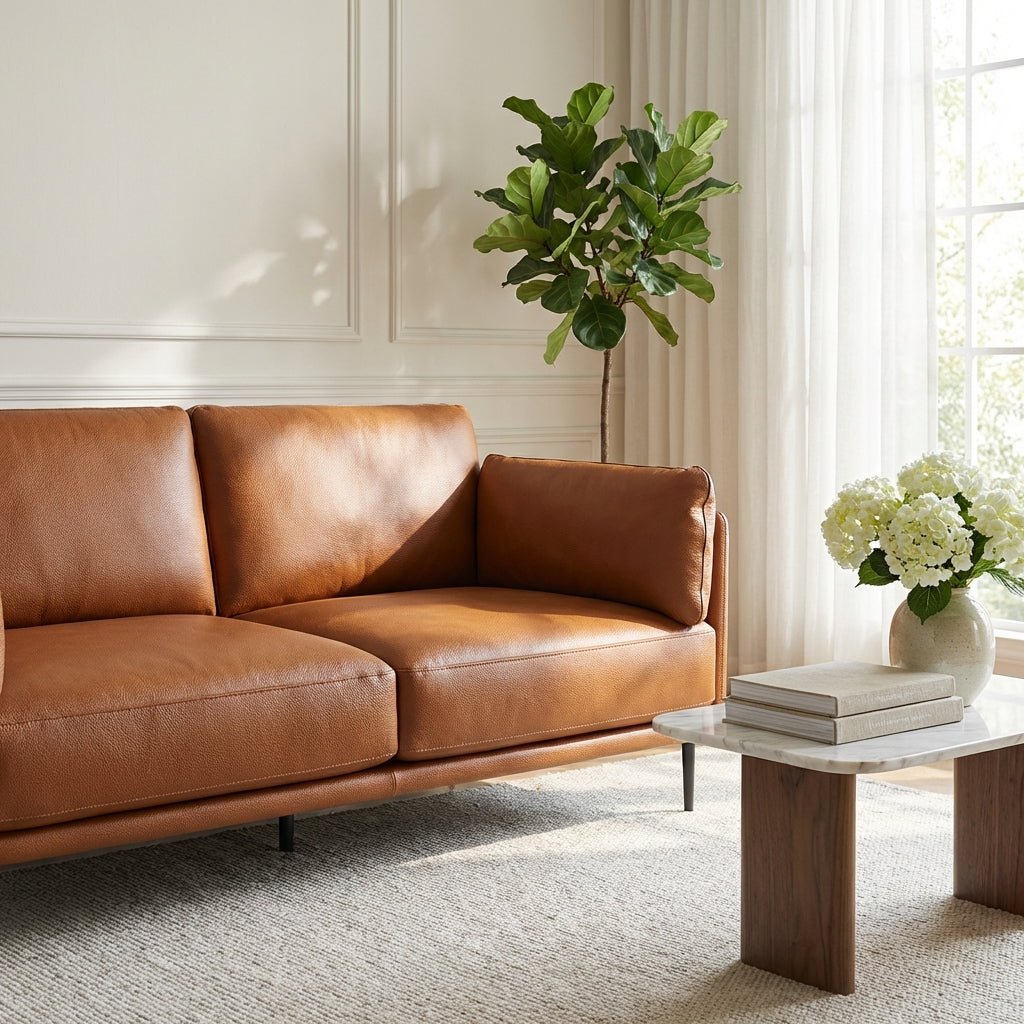 The Villach Leather Sofa - Altera