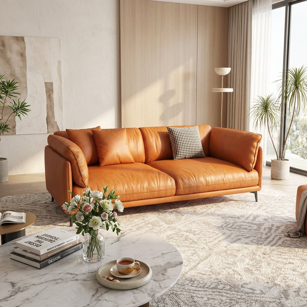 The Villach Leather Sofa - Altera