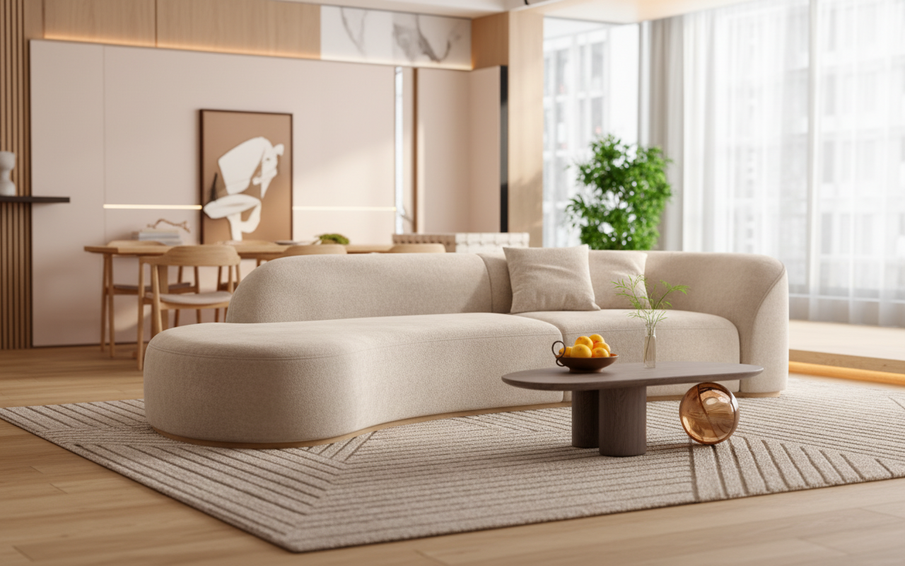 SoftTouch Suede Sofa