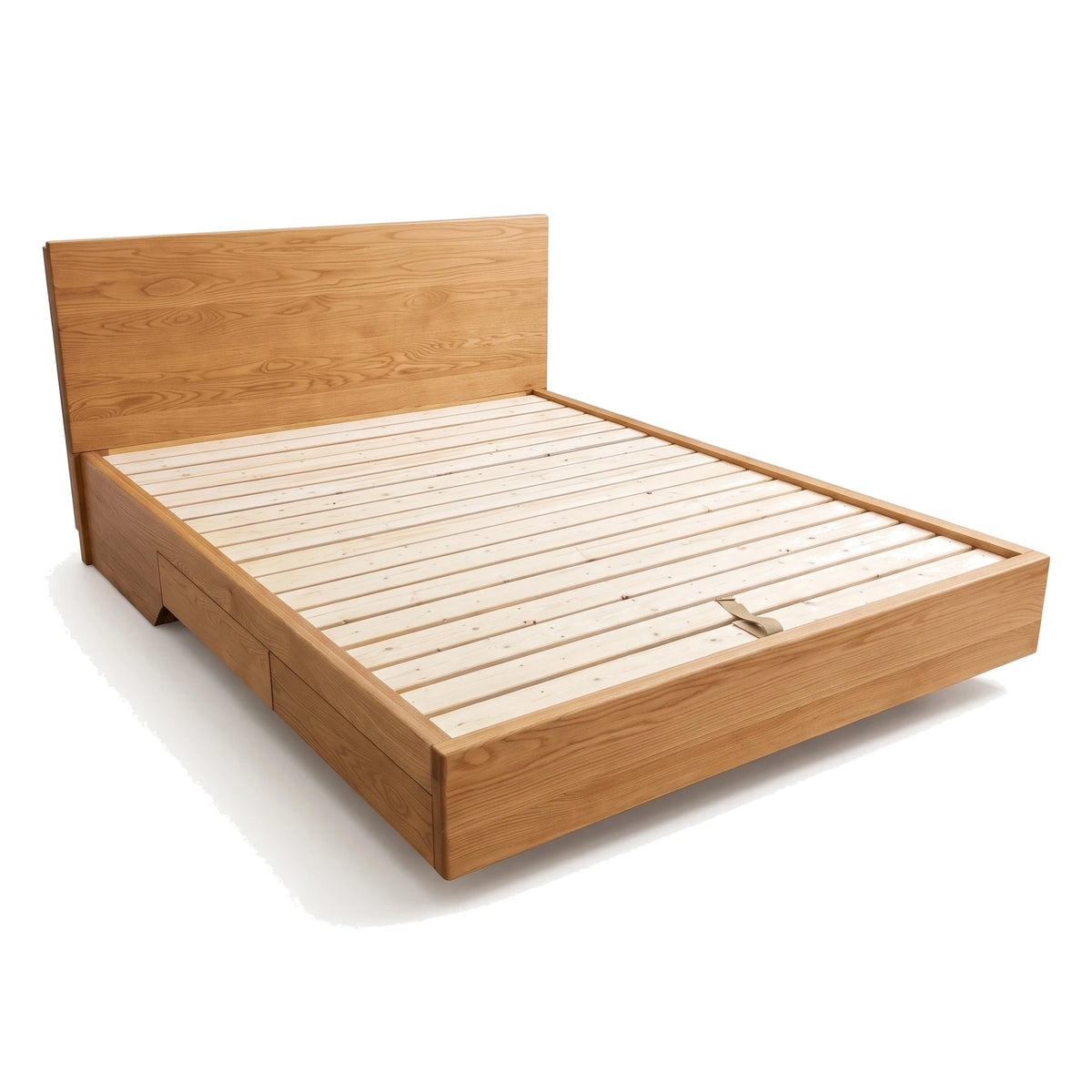 Timberton Storage Bed in White Oak on white