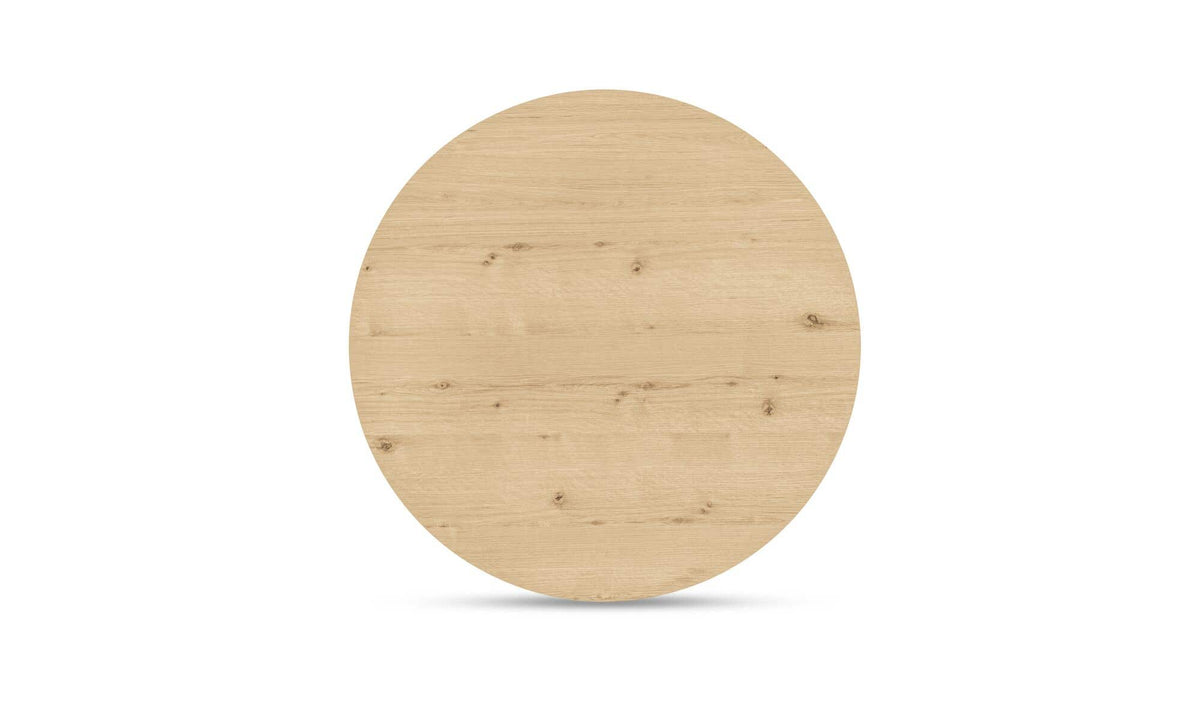 Helston Dining Table in Rustic Oak, top view