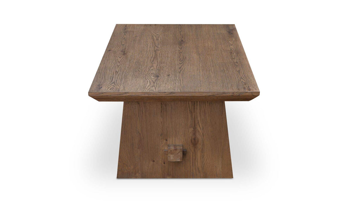 Elba Coffee Table in Brown — side profile