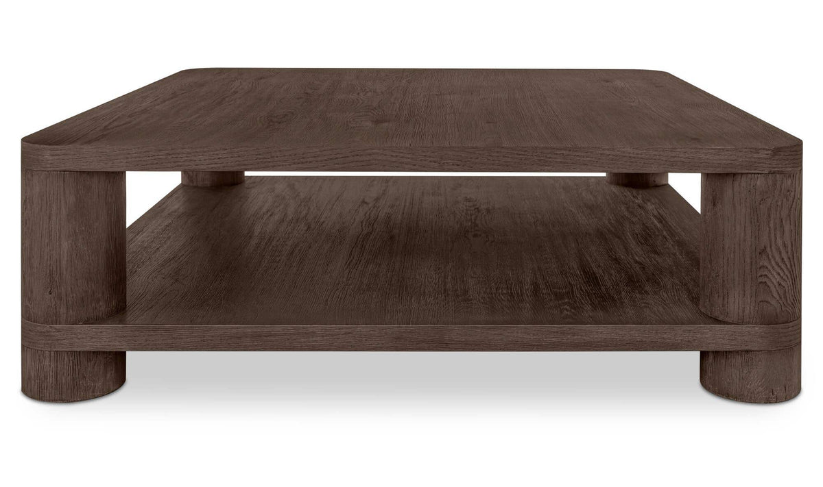 Menton Coffee Table in Dark Brown — side profile