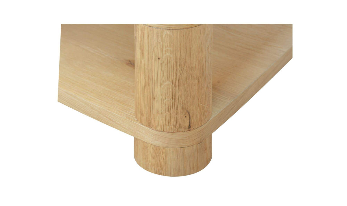 Menton Coffee Table in Natural — thick oak veneer detail