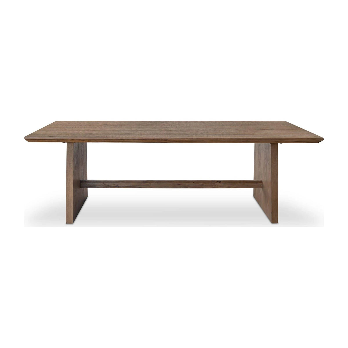Elba Dining Table in Brown, thick oak veneer, 94½" × 38½"