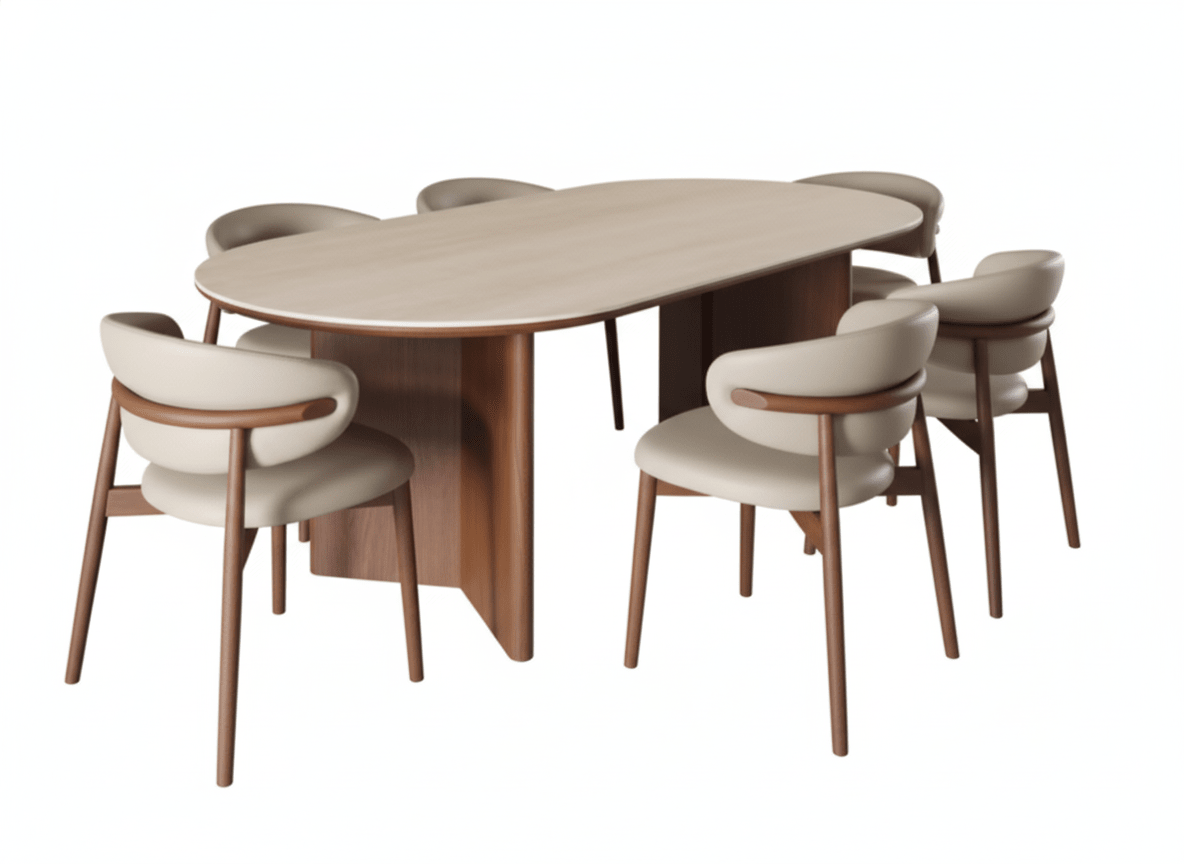 Tokyo Oval Dining Table and Chair Set - Altera