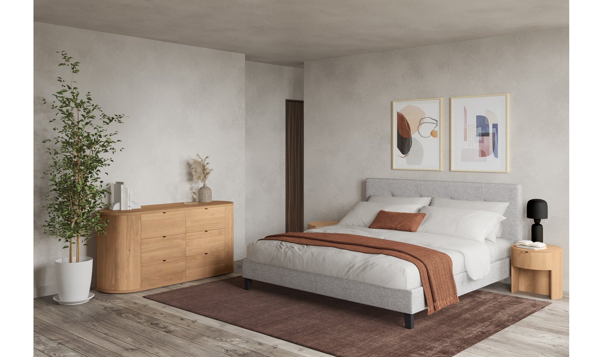 Torsten 6 Drawer Dresser Natural - Altera