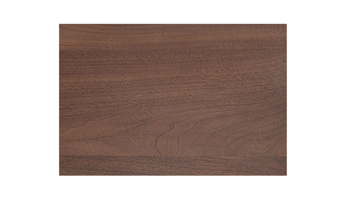 Ostuni Floating Console Table in Walnut, walnut veneer detail, view 3