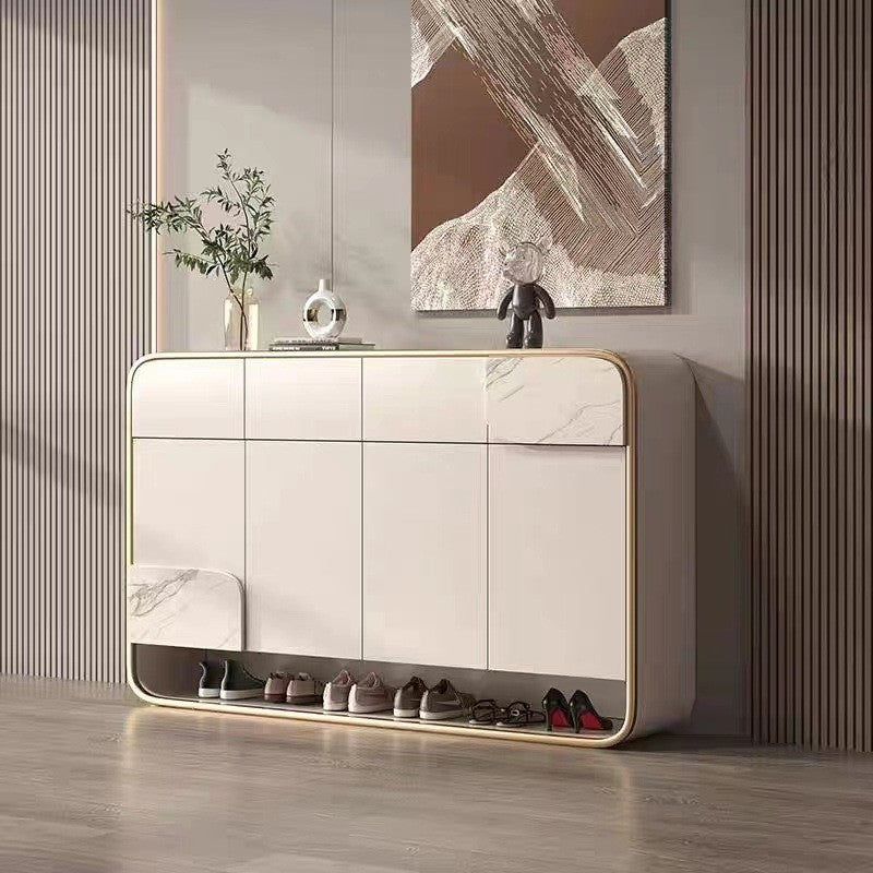 Pula SC35 Modern Shoe Storage Cabinet with Ceramic Top and MDF Wood