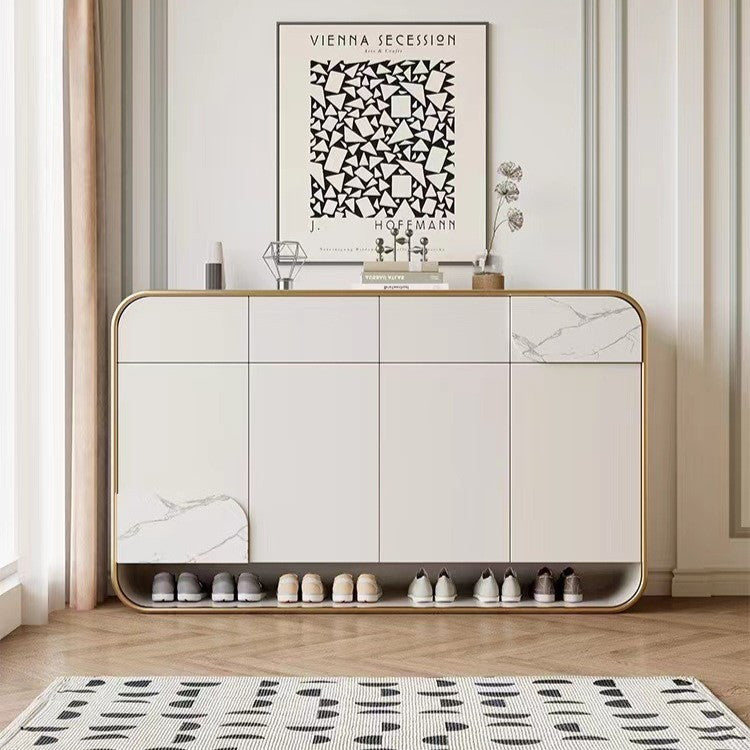 Pula SC35 Modern Shoe Storage Cabinet with Ceramic Top and MDF Wood