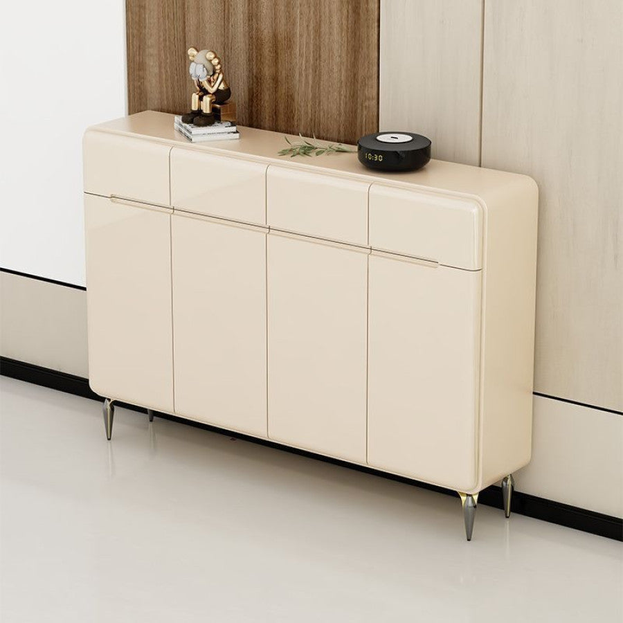 Pula SC38 Modern White MDF Shoe Cabinet with Adjustable Storage, Various Sizes