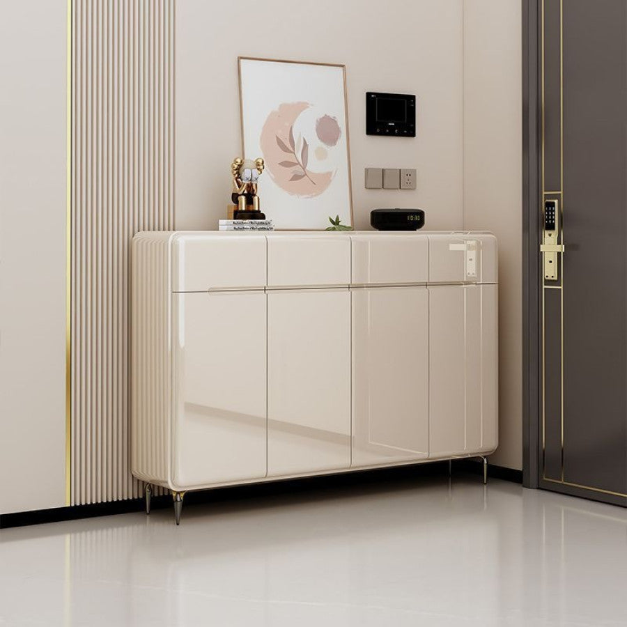 Pula SC38 Modern White MDF Shoe Cabinet with Adjustable Storage, Various Sizes