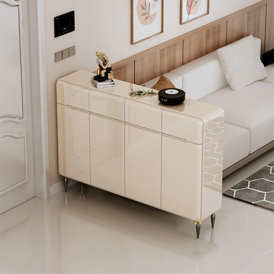 Pula SC38 Modern White MDF Shoe Cabinet with Adjustable Storage, Various Sizes
